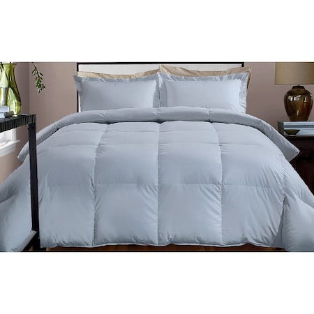 Club Le Med 800 TC Solid Down Alternative Comforter, Smoke Blue, Full/Queen 123617